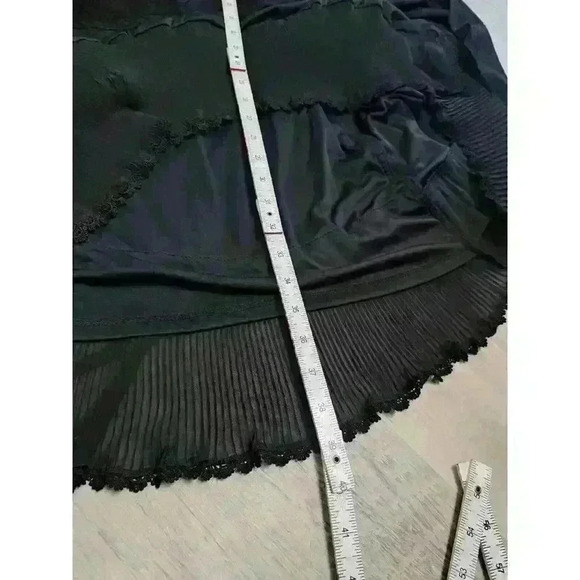 Torrid Black Laceup Dress Corset Babydoll Tulle Goth Steampunk Victorian - Picture 8 of 15